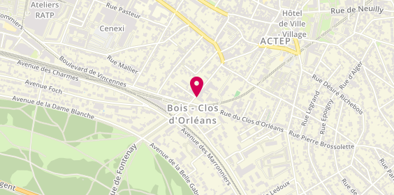 Plan de BNP Paribas - Fontenay Sous Bois Gare, 41 Rue du Commandant Jean Duhail, 94120 Fontenay-sous-Bois