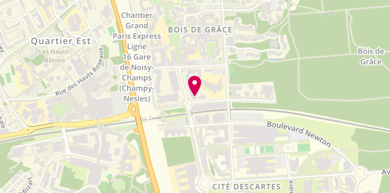 Plan de BNP Paribas - Champs Sur Marne, 5 Boulevard Archimède, 77420 Champs-sur-Marne