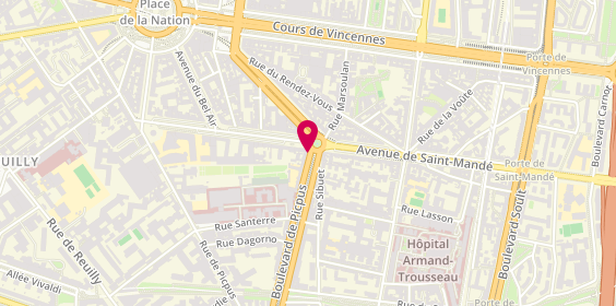 Plan de BNP Paribas, 51 Boulevard Picpus, 75012 Paris