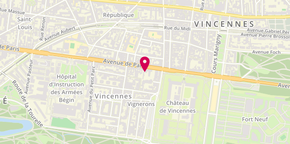 Plan de Interfimo, 9 avenue de Paris, 94300 Vincennes