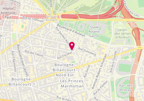 Plan de Sg, 2 Rue Moreau Vauthier, 92100 Boulogne-Billancourt