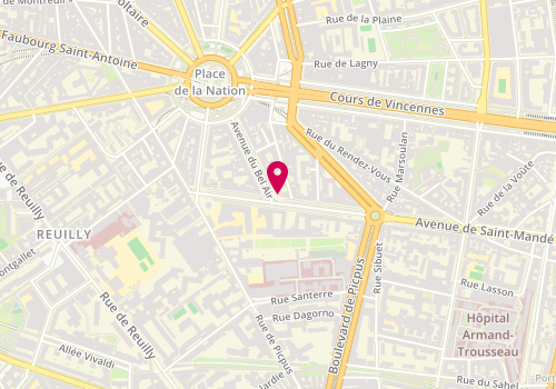 Plan de Sg, 17 avenue de Saint-Mandé, 75012 Paris