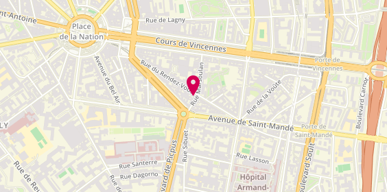 Plan de BRED-Banque Populaire, 31 Rue du Rendez-Vous, 75012 Paris