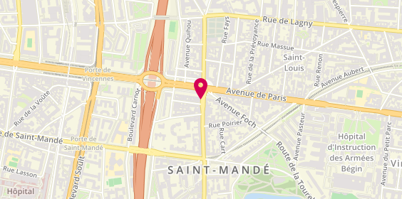 Plan de Agence Saint Mande Tourelle, 2 Avenue General de Gaulle, 94160 Saint-Mandé