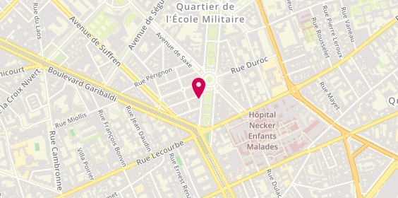 Plan de BNP Paribas - Paris Avenue de Breteuil 15e, 80 avenue de Breteuil, 75015 Paris