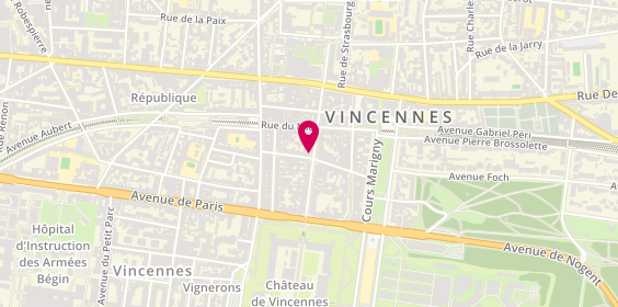 Plan de Caisse d'Epargne Vincennes, 21 avenue du Château, 94300 Vincennes