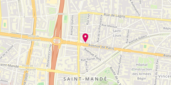 Plan de Crédit Agricole, 174 avenue de Paris, 94160 Saint-Mandé