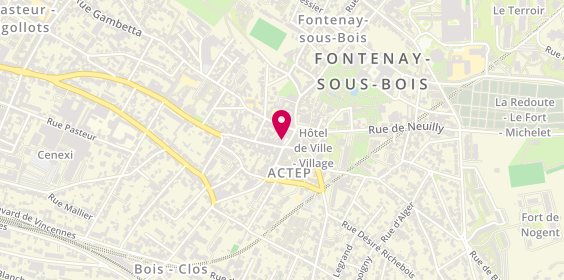 Plan de BRED-Banque Populaire, 10 place du Général Leclerc, 94120 Fontenay-sous-Bois