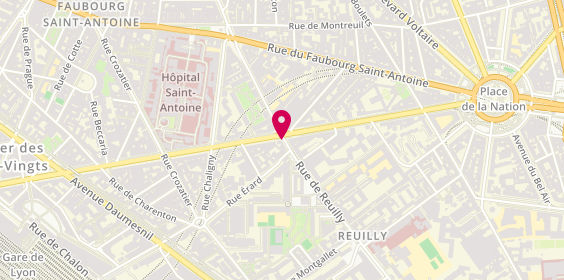 Plan de BRED-Banque Populaire, 22 Rue de Reuilly, 75012 Paris