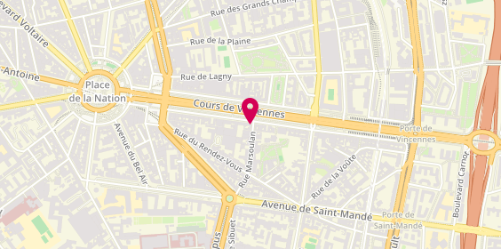Plan de Bc Cours Vincennes, 48 Cr de Vincennes, 75012 Paris