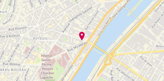 Plan de SG, 1-7 Rue de Rémusat, 75016 Paris