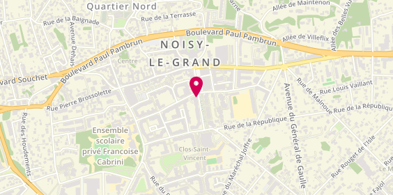 Plan de Caisse d'Epargne Noisy-le-Grand Centre, 50 Rue du Dr Jean Vaquier, 93160 Noisy-le-Grand