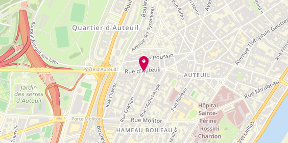 Plan de Banque Palatine - Paris - Auteuil, 65 Rue d'Auteuil, 75016 Paris