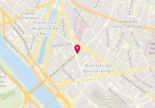 Plan de BNP Paribas - Paris Ledru Rollin 12e, 20 Rue de Lyon, 75012 Paris