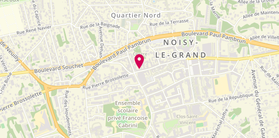 Plan de BRED-Banque Populaire, 167 Rue Pierre Brossolette, 93160 Noisy-le-Grand