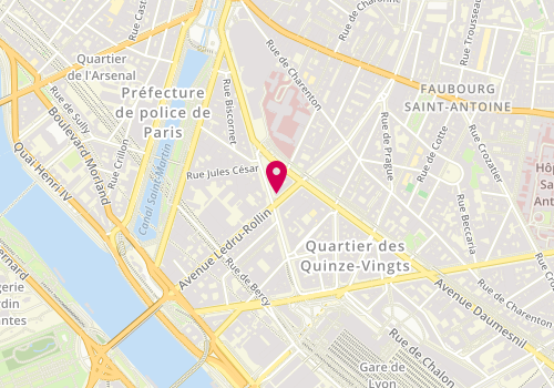 Plan de LCL Banque et assurance, 49 avenue Ledru Rollin, 75012 Paris