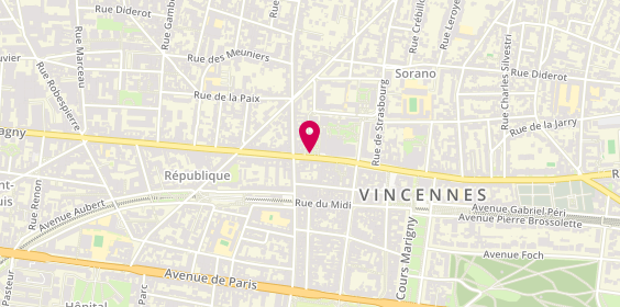 Plan de Vincennes Bnppf, 158 Rue de Fontenay, 94300 Vincennes