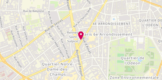 Plan de LCL Banque Privée, 106 Bis Rue de Rennes, 75006 Paris