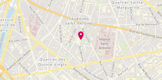 Plan de Paris Aligre, 15 place d'Aligre, 75012 Paris