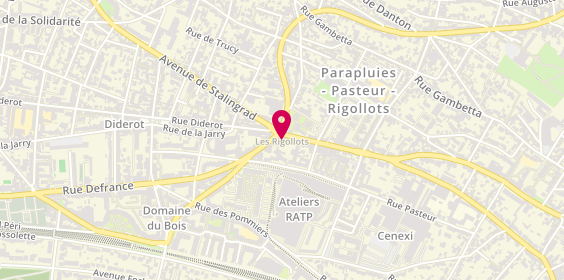 Plan de Caisse d'Epargne Fontenay les Rigollots, 149 Rue Dalayrac, 94120 Fontenay-sous-Bois
