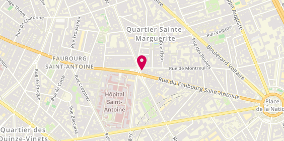 Plan de LCL Banque et assurance, 2 Rue Faidherbe, 75011 Paris