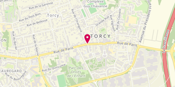 Plan de BNP Paribas - Torcy, 53-55 Rue de Paris, 77200 Torcy