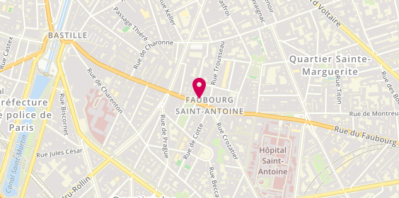 Plan de BRED-Banque Populaire, 137-139 Rue du Faubourg Saint-Antoine, 75011 Paris