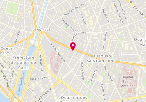 Plan de Caisse d'Epargne Paris Ledru-Rollin, 80 Rue du Faubourg Saint-Antoine, 75012 Paris