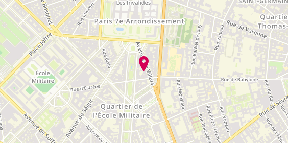 Plan de LCL, 10 avenue de Villars, 75007 Paris