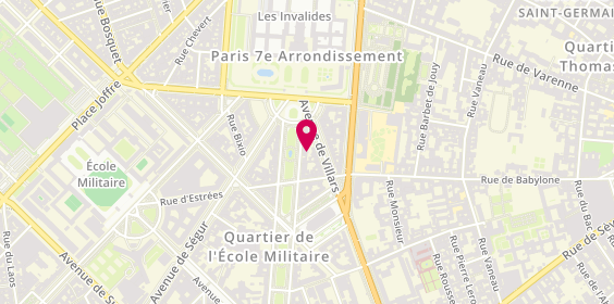 Plan de BNP Paribas Banque Privée - Centre Banque Privée Paris XV, 5 avenue de Breteuil, 75007 Paris