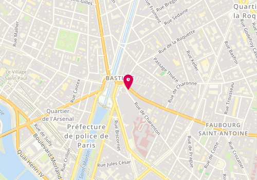 Plan de Y Bastille, 4 Rue du Faubourg Saint-Antoine, 75012 Paris