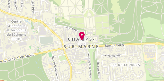 Plan de Mairie de Champs-sur-Marne, 1 Rue de la Mairie, 77420 Champs-sur-Marne