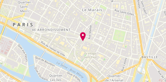 Plan de BRED-Banque Populaire, 121-123 Rue Saint-Antoine, 75004 Paris