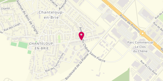 Plan de Bnpparibas, 82 Avenue du Chêne Saint Fiacre, 77600 Chanteloup-en-Brie