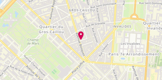 Plan de Crédit Agricole, 61 avenue Bosquet, 75007 Paris