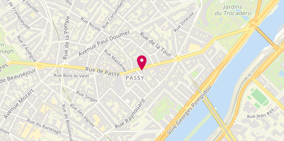 Plan de BRED-Banque Populaire, 35 Rue de Passy, 75016 Paris