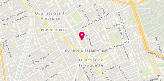 Plan de Bred Paris Parmentier, 10-12 Avenue Parmentier, 75011 Paris