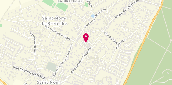 Plan de BNP Paribas - Saint Nom la Breteche, 8 Rue Michel Pérot, 78860 Saint-Nom-la-Bretèche