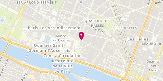 Plan de Bred Banque Populaire, 154 Rue de Rivoli, 75001 Paris