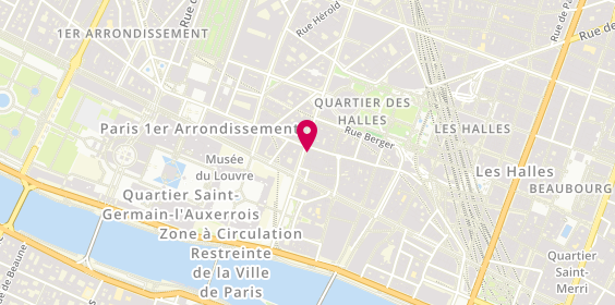 Plan de BRED-Banque Populaire, 131 Rue Saint-Honoré
24 Rue du Louvre, 75001 Paris
