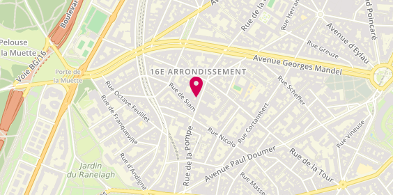 Plan de Cic Iberbanco, 51 Rue de la Pompe, 75116 Paris