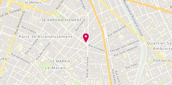 Plan de Bnp Paribas, 109 Rue de Turenne, 75003 Paris