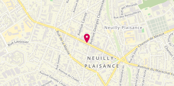 Plan de Caisse d'Epargne Neuilly-Plaisance, 27 avenue du Maréchal Foch, 93360 Neuilly-Plaisance