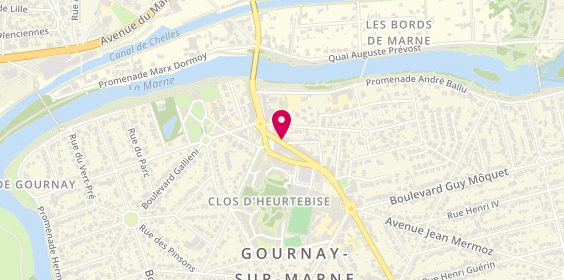 Plan de Crédit Mutuel, 1 avenue Paul Doumer, 93460 Gournay-sur-Marne