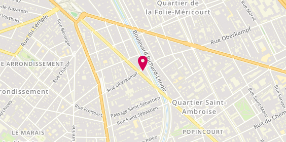 Plan de LCL Banque et assurance, 45 Boulevard Voltaire, 75011 Paris