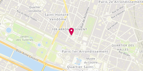 Plan de HSBC Agence Paris Palais Royal, 3 place André Malraux, 75001 Paris