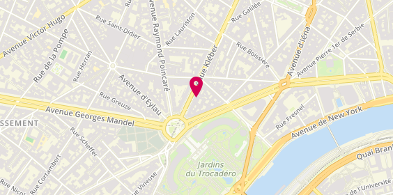 Plan de BNP Paribas - Paris Trocadero, 87 avenue Kléber, 75016 Paris