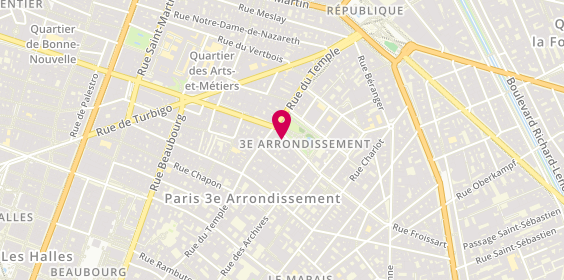Plan de BNP Paribas - Paris Square du Temple 3e, 67 Rue de Bretagne, 75003 Paris