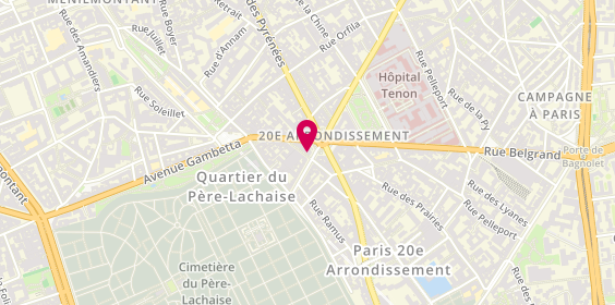 Plan de Sg, 5 place Gambetta, 75020 Paris