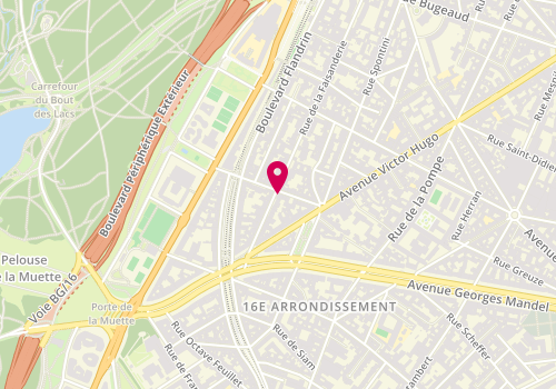 Plan de LCL Banque et assurance, 113 Rue de la Faisanderie, 75116 Paris
